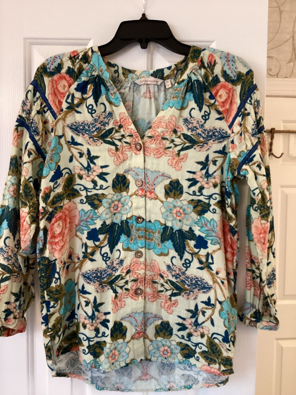 Soft Surroundings floral top size xs
